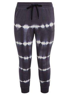 W6 torrid Tie-Dye Jogger Pants in Charcoal & White 3